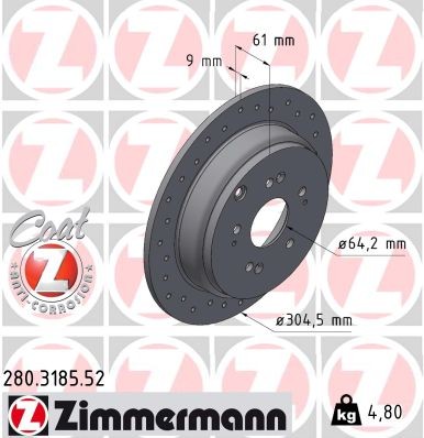ZIMMERMANN 280.3185.52 EAN: 4250238791256.