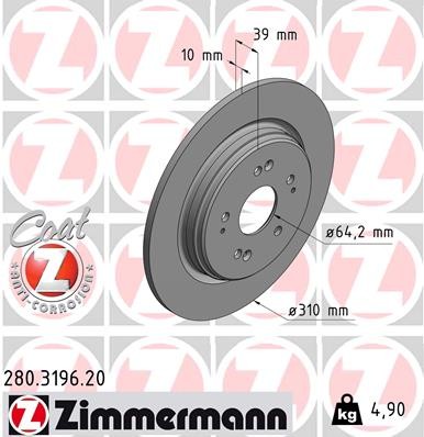 ZIMMERMANN 280.3196.20 EAN: 4250238781332.