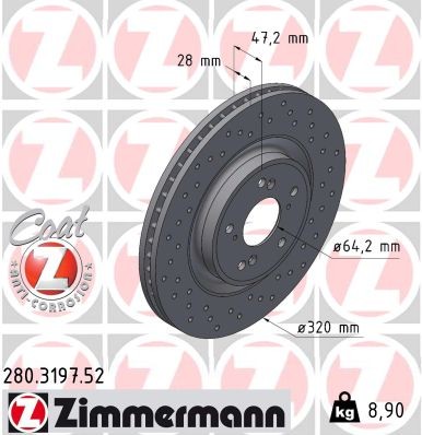 ZIMMERMANN 280.3197.52 EAN: 4250238782469.