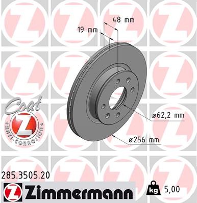 ZIMMERMANN 285.3505.20 EAN: 4250238765981.
