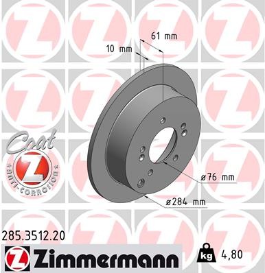 ZIMMERMANN 285.3512.20 EAN: 4250238753209.