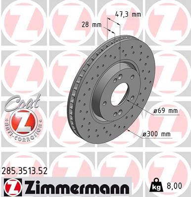 ZIMMERMANN 285.3513.52 EAN: 4250238758877.