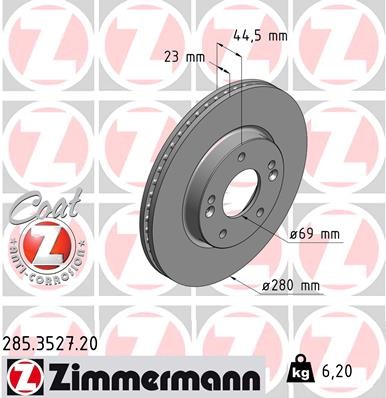 ZIMMERMANN 285.3527.20 EAN: 4250238756262.