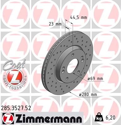 ZIMMERMANN 285.3527.52 EAN: 4250238768913.