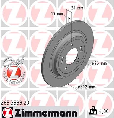 ZIMMERMANN 285.3533.20 EAN: 4250238768104.