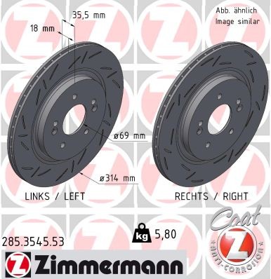 ZIMMERMANN 285.3545.53 EAN: 4250238789864.