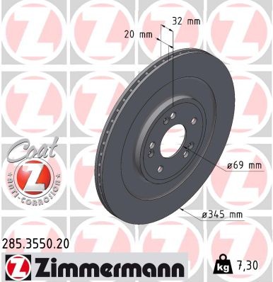 ZIMMERMANN 285.3550.20 EAN: 4250238791546.