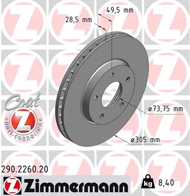 ZIMMERMANN 290.2260.20 EAN: 4250238763123.