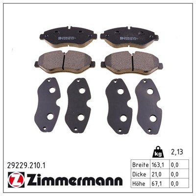 ZIMMERMANN 29229.210.1 Číslo výrobce: 29229. EAN: 4250238741398.