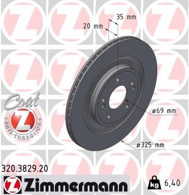 ZIMMERMANN 320.3829.20 EAN: 4250238787488.