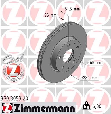 ZIMMERMANN 370.3053.20 EAN: 4250238761976.