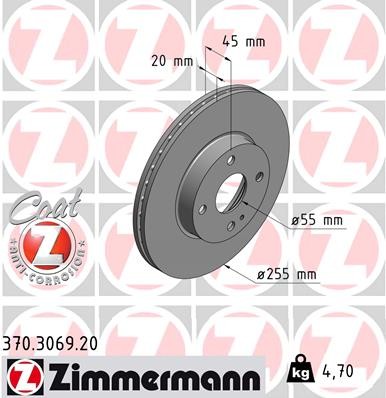 ZIMMERMANN 370.3069.20 EAN: 4250238762416.