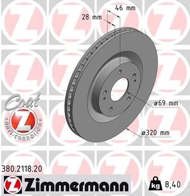 ZIMMERMANN 380.2118.20 EAN: 4250238781226.