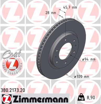 ZIMMERMANN 380.2173.20 EAN: 4250238790327.