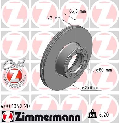 ZIMMERMANN 400.1052.20 EAN: 4250238761907.