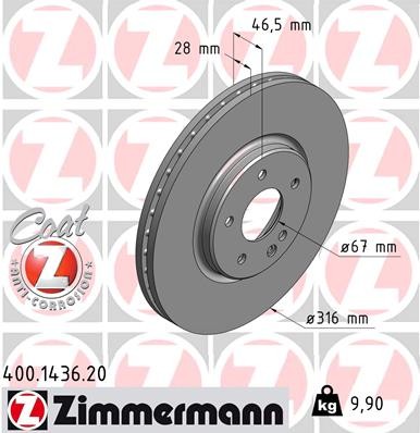 ZIMMERMANN 400.1436.20 EAN: 4250238764373.