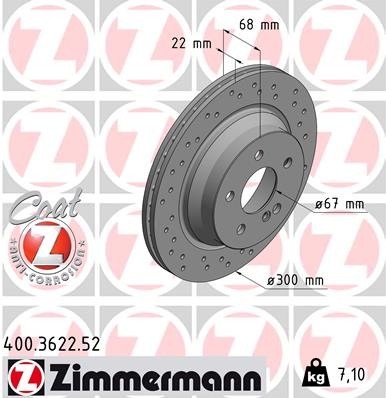 ZIMMERMANN 400.3622.52 EAN: 4250238748878.