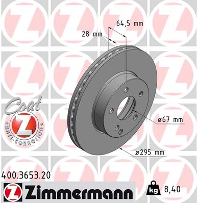 ZIMMERMANN 400.3653.20 EAN: 4250238716594.