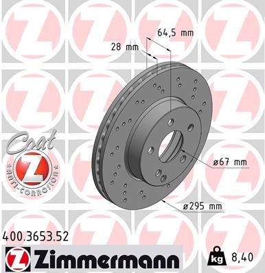 ZIMMERMANN 400.3653.52 EAN: 4250238753506.