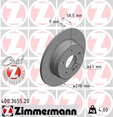 ZIMMERMANN 400.3655.20 EAN: 4250238716617.