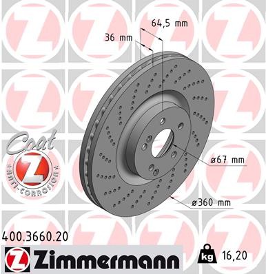ZIMMERMANN 400.3660.20 EAN: 4250238717058.