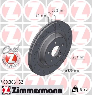 ZIMMERMANN 400.3661.52 EAN: 4250238749547.