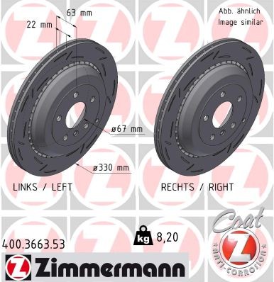 ZIMMERMANN 400.3663.53 EAN: 4250238777922.