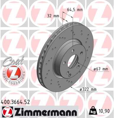 ZIMMERMANN 400.3664.52 EAN: 4250238747482.