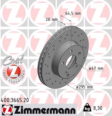ZIMMERMANN 400.3665.20 EAN: 4250238720744.