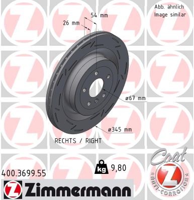 ZIMMERMANN 400.3699.55 EAN: 4250238789345.