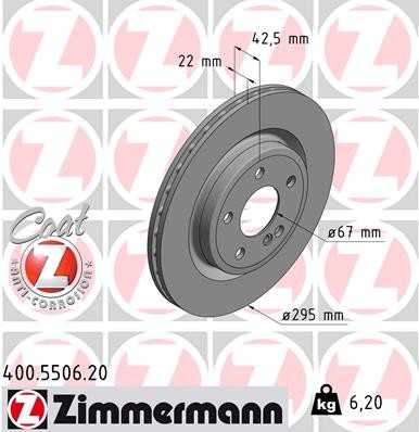ZIMMERMANN 400.5506.20 EAN: 4250238764700.
