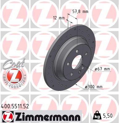 ZIMMERMANN 400.5511.52 EAN: 4250238792345.