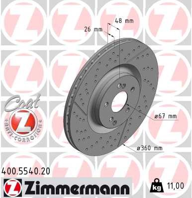 ZIMMERMANN 400.5540.20 EAN: 4250238780656.