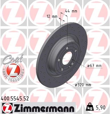 ZIMMERMANN 400.5545.52 EAN: 4250238781578.