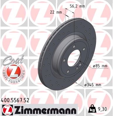 ZIMMERMANN 400.5567.52 EAN: 4250238788423.