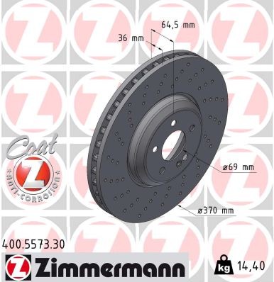 ZIMMERMANN 400.5573.30 EAN: 4250238788089.