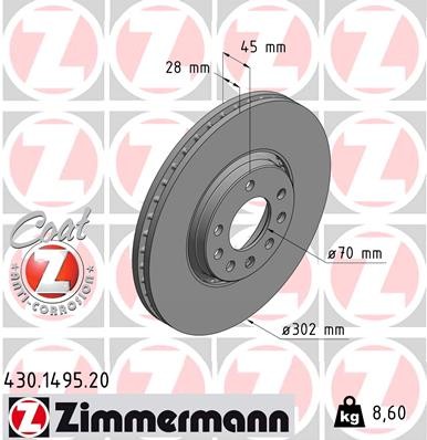 ZIMMERMANN 430.1495.20 EAN: 4250238755876.
