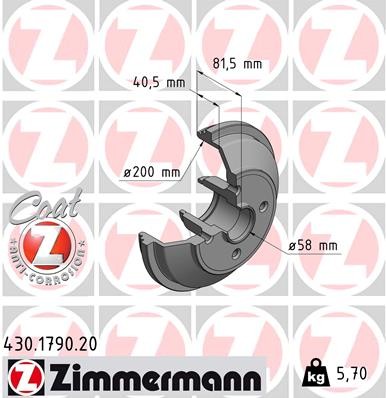 ZIMMERMANN 430.1790.20 EAN: 4250238766452.