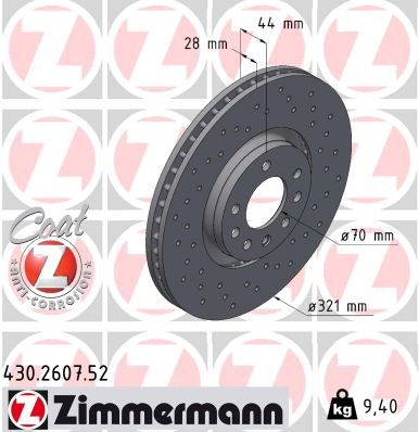 ZIMMERMANN 430.2607.52 EAN: 4250238748724.