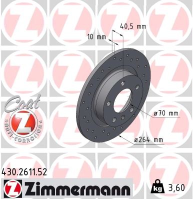 ZIMMERMANN 430.2611.52 EAN: 4250238784418.