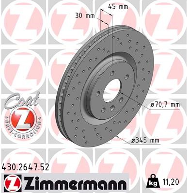 ZIMMERMANN 430.2647.52 EAN: 4250238778509.