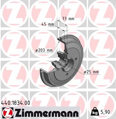 ZIMMERMANN 440.1834.00 EAN: 4250238710882.