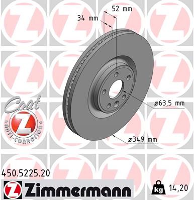 ZIMMERMANN 450.5225.20 EAN: 4250238779742.