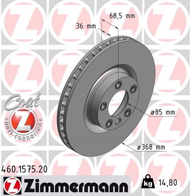 ZIMMERMANN 460.1575.20 EAN: 4250238744511.