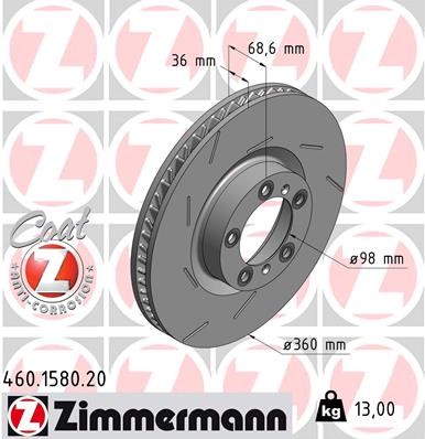 ZIMMERMANN 460.1580.20 EAN: 4250238751113.