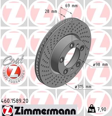 ZIMMERMANN 460.1589.20 EAN: 4250238760702.