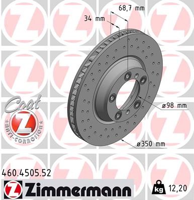 ZIMMERMANN 460.4505.52 EAN: 4250238776857.
