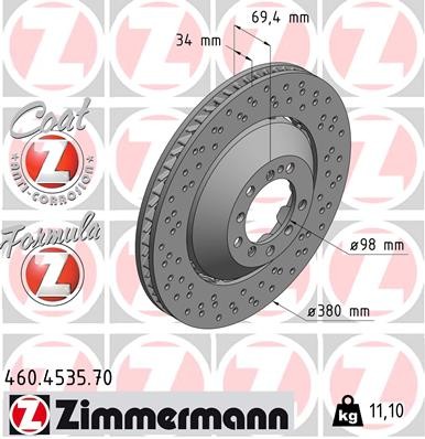 ZIMMERMANN 460.4535.70 EAN: 4250238780939.