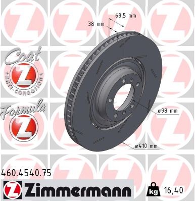 ZIMMERMANN 460.4540.75 EAN: 4250238781967.