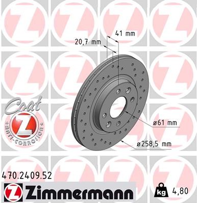 ZIMMERMANN 470.2409.52 EAN: 4250238751298.